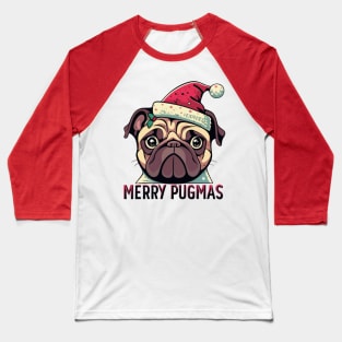 Merry Christmas pug dog lover Baseball T-Shirt